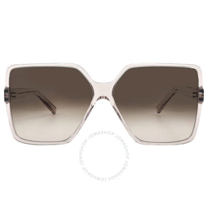 Saint Laurent, Brown Gradient Square Ladies Sunglasses