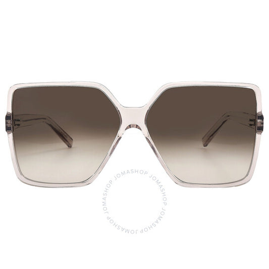 Saint Laurent, Brown Gradient Square Ladies Sunglasses
