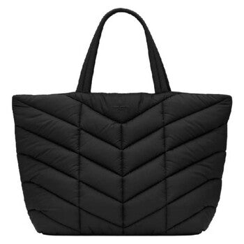 Chevron Quilted Puffer Tote Bag