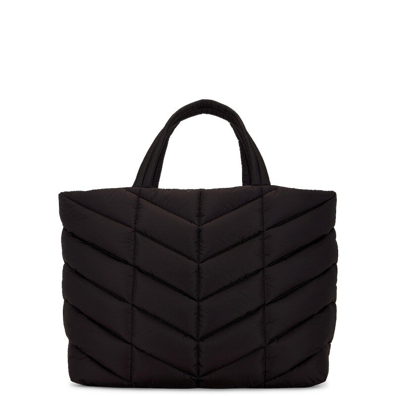 Chevron Quilted Puffer Tote Bag