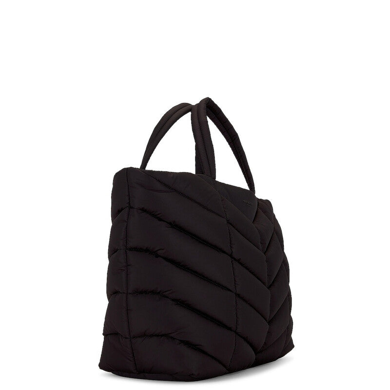 Chevron Quilted Puffer Tote Bag
