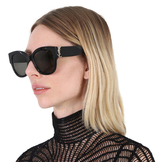 Saint Laurent, Grey Butterfly Ladies Sunglasses