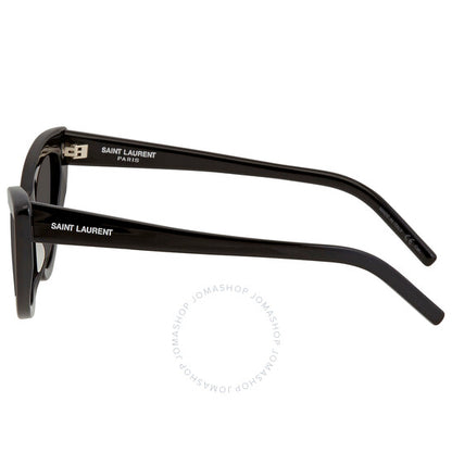 نظارة شمسية نسائية بتصميم عين القطة رمادية من سان لوران