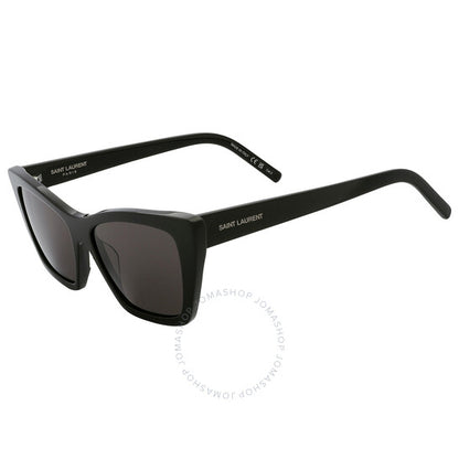 نظارة شمسية نسائية بتصميم عين القطة رمادية من سان لوران