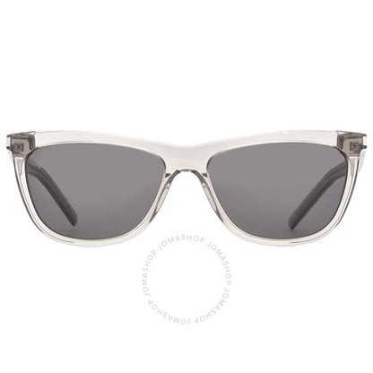 نظارة شمسية نسائية بتصميم عين القطة رمادية من سان لوران