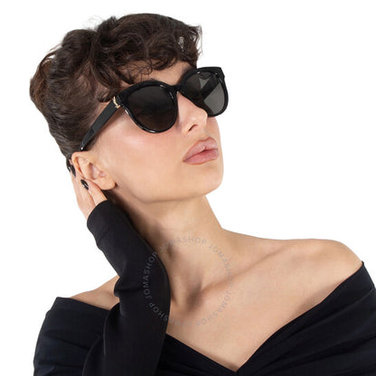 Saint Laurent, Grey Round Ladies Sunglasses