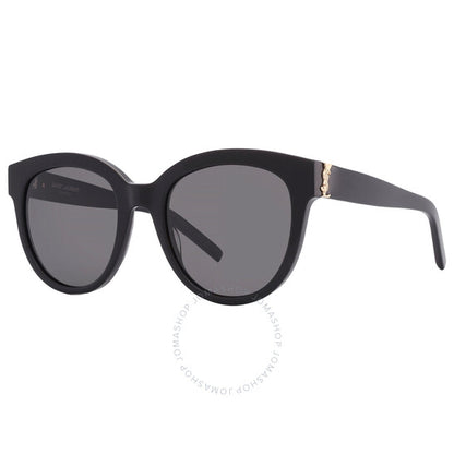 Saint Laurent, Grey Round Ladies Sunglasses