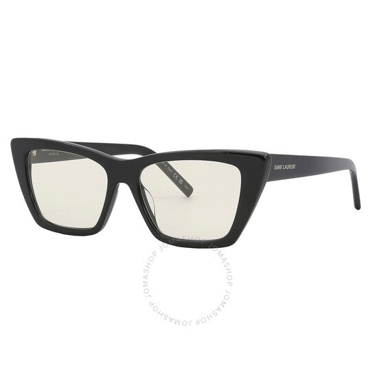 نظارة شمسية نسائية بتصميم عين القطة الصفراء من سان لوران