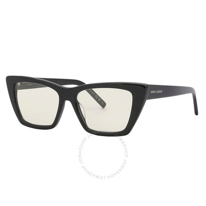 نظارة شمسية نسائية بتصميم عين القطة الصفراء من سان لوران