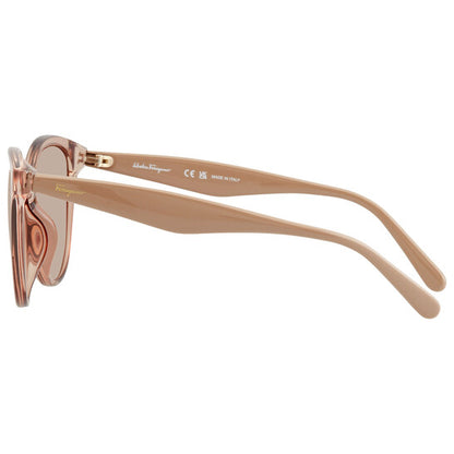 Salvatore Beige Cat Eye Ladies Sunglasses