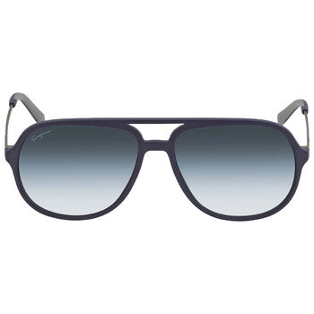 Salvatore Blue Gradient Navigator Men's Sunglasses