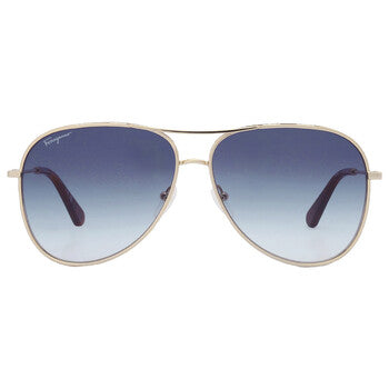 Salvatore Blue Gradient Pilot Ladies Sunglasses