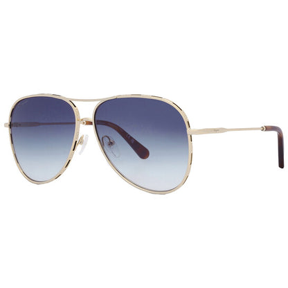 Salvatore Blue Gradient Pilot Ladies Sunglasses