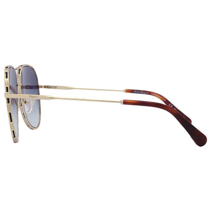 Salvatore Blue Gradient Pilot Ladies Sunglasses