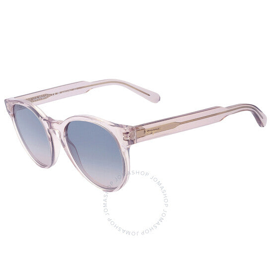 نظارات شمسية نسائية من فيراغامو، سلفاتوري، باللون الأزرق المتدرج، بتصميم فنجان شاي