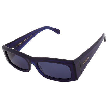 Salvatore Blue Rectangular Men's Sunglasses