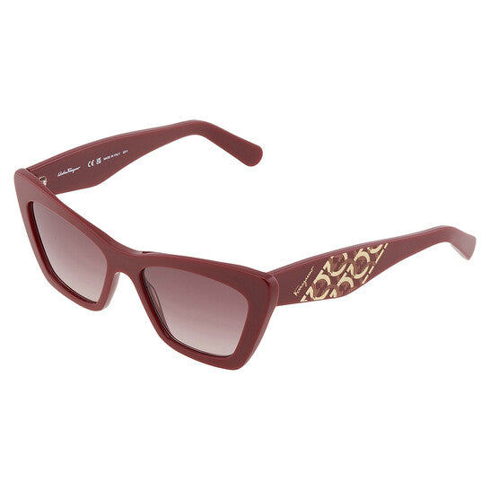 Salvatore Bordeaux Gradient Cat Eye Ladies Sunglasses