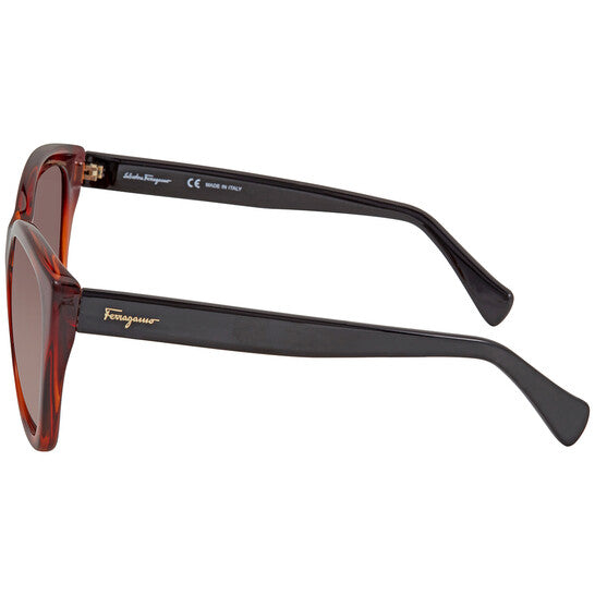 Salvatore Brown Cat Eye Ladies Sunglasses