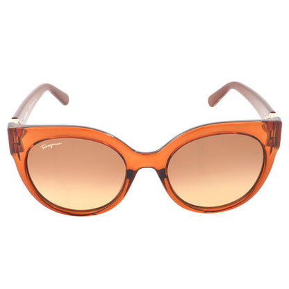 Salvatore Brown Gradient Butterfly Ladies Sunglasses