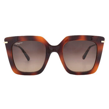 Salvatore Brown Gradient Butterfly Ladies Sunglasses