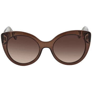 Salvatore Brown Gradient Butterfly Ladies Sunglasses