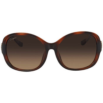 Salvatore Brown Gradient Butterfly Sunglasses