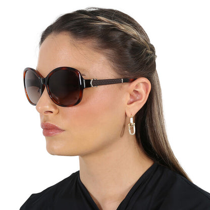 Salvatore Brown Gradient Butterfly Sunglasses