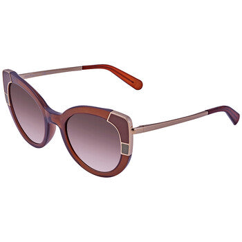 Salvatore Brown Gradient Cat Eye Ladies Sunglasses