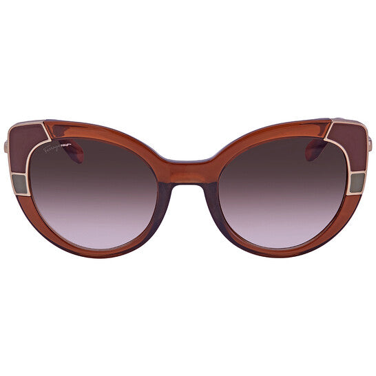 Salvatore Brown Gradient Cat Eye Ladies Sunglasses