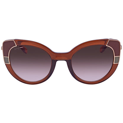 Salvatore Brown Gradient Cat Eye Ladies Sunglasses