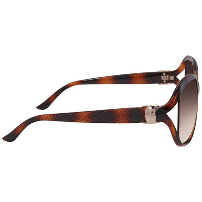 Salvatore Brown Gradient Oval Sunglasses