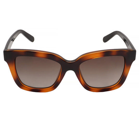 Salvatore Brown Gradient Rectangular Ladies Sunglasses