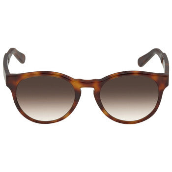 Salvatore Brown Gradient Round Ladies Sunglasses