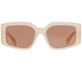 Salvatore Brown Irregular Ladies Sunglasses