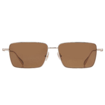 Salvatore Brown Rectangular Men's Sunglasses