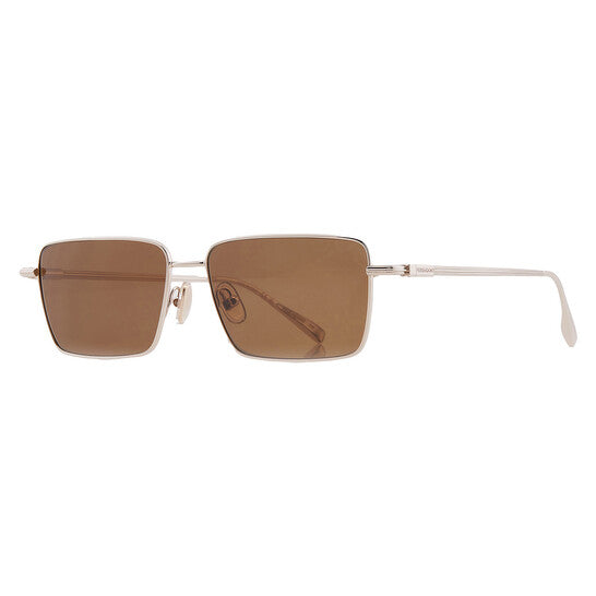 Salvatore Brown Rectangular Men's Sunglasses