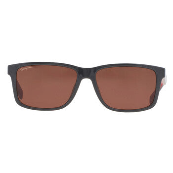 Salvatore Brown Rectangular Men's Sunglasses