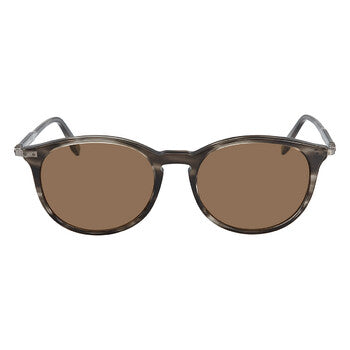 Salvatore Brown Round Ladies Sunglasses