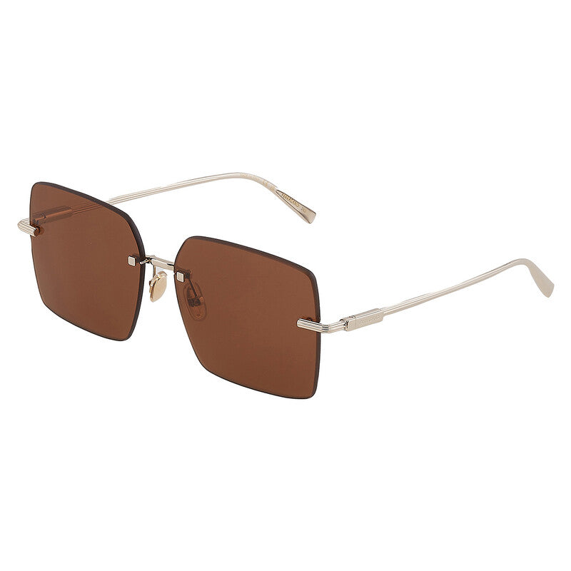 Salvatore Brown Square Ladies Sunglasses