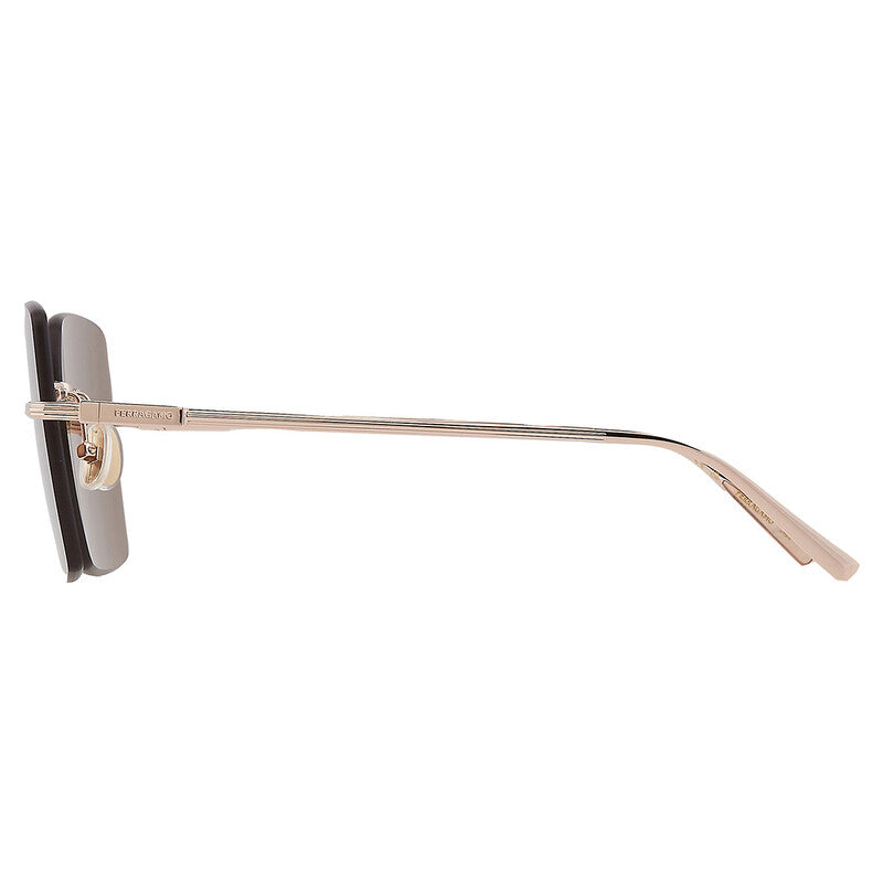 Salvatore Brown Square Ladies Sunglasses