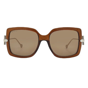 Salvatore Brown Square Ladies Sunglasses