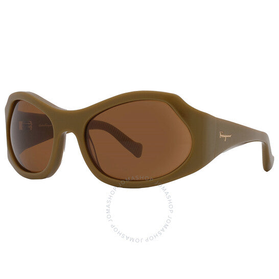 نظارات شمسية نسائية من فيراغامو، سلفاتوري، باللون البني