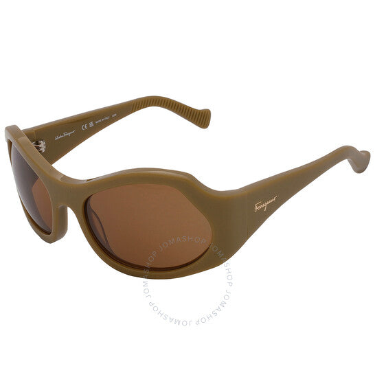 نظارات شمسية نسائية من فيراغامو، سلفاتوري، باللون البني