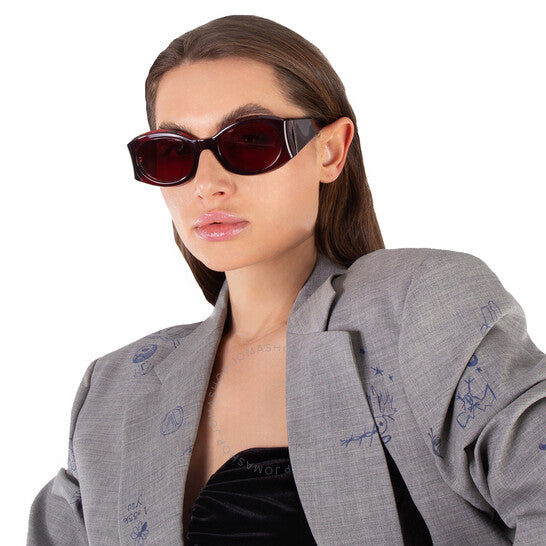 نظارات شمسية نسائية بيضاوية من فيراغامو، سلفاتوري بورجوندي