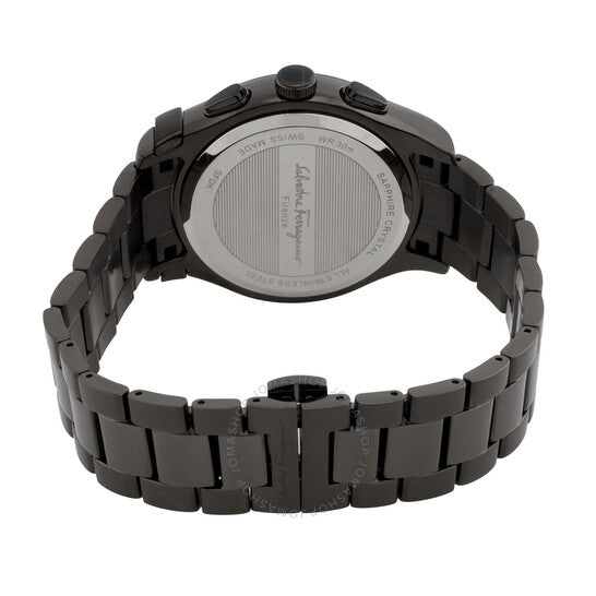 ساعة فيراغامو كرونوغراف كوارتز بمينا زرقاء للرجال