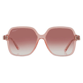 Salvatore Coral Square Ladies Sunglasses