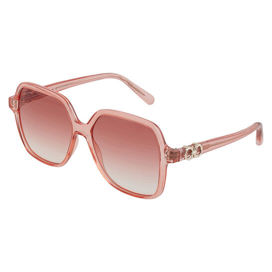 Salvatore Coral Square Ladies Sunglasses