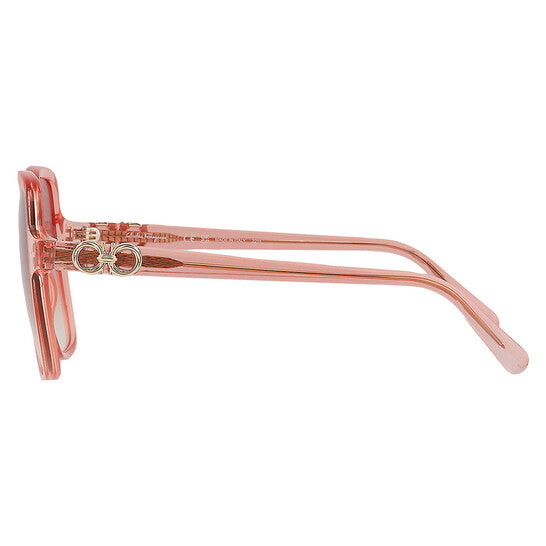 Salvatore Coral Square Ladies Sunglasses