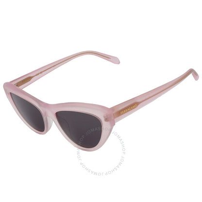 Ferragamo, Salvatore Dark Grey Cat Eye Ladies Sunglasses