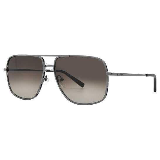 Salvatore Dark Grey Navigator Men's Sunglasses
